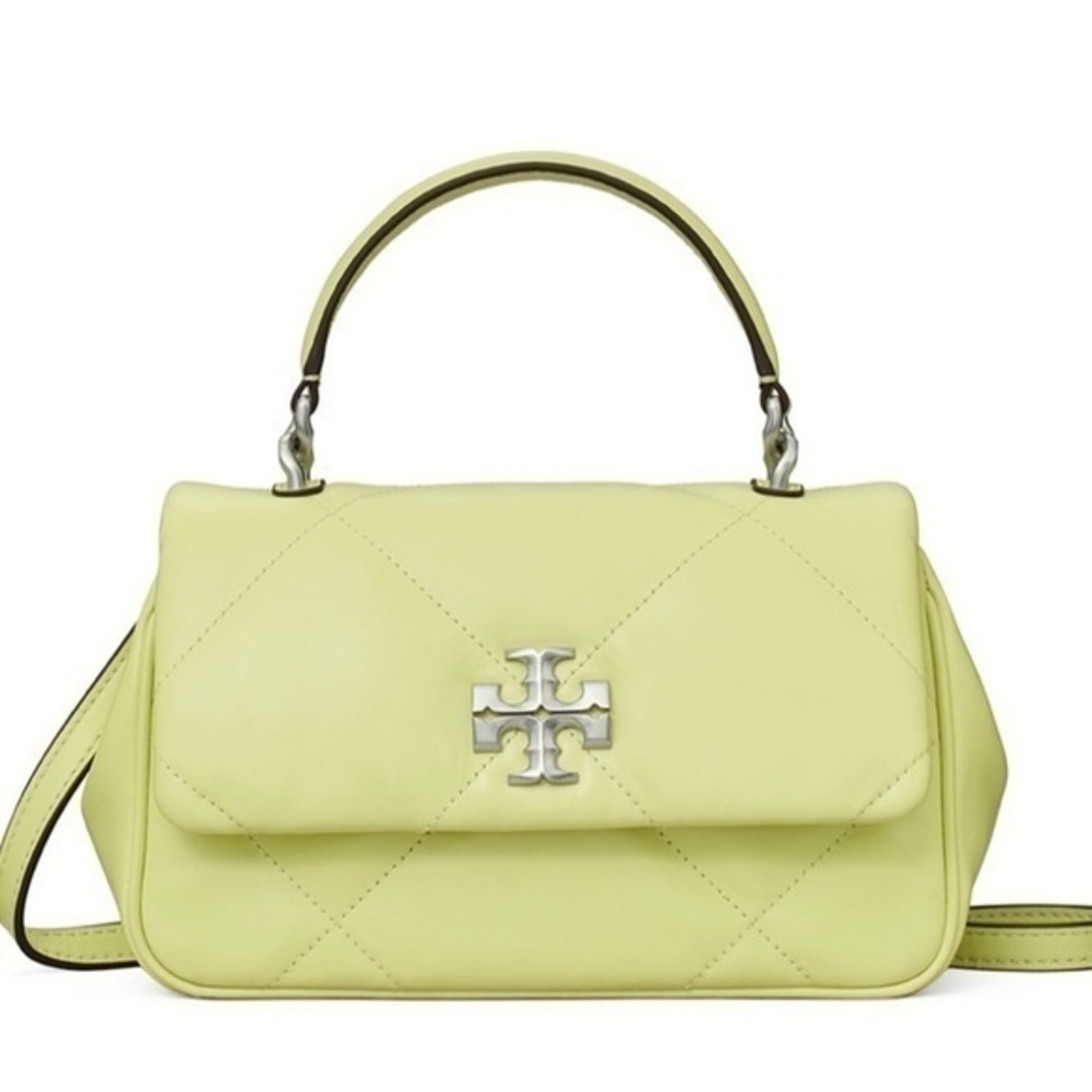 Tory Burch Kira Diamond Quilted Leather Top Handle Bag